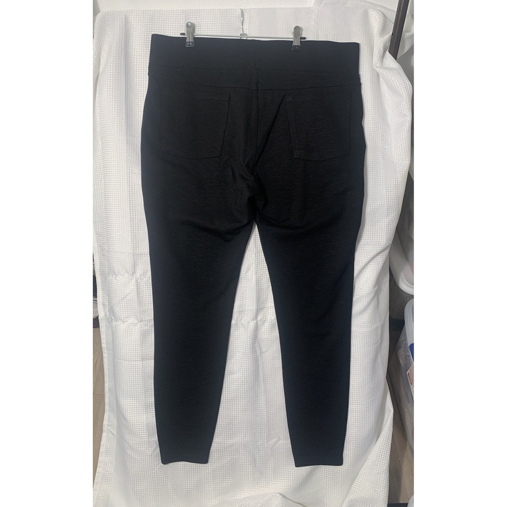 (G-218)Matty M High Rise Slub Ponte Leggings – Size XXL – Black – New With Tags‎ - Picture 3 of 7